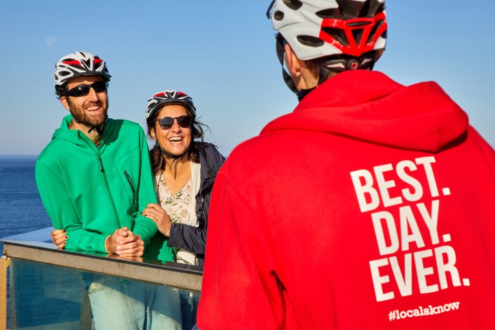 Bicycle touristic tour, Donostia, San Sebastian, Gipuzkoa, Spain, Europe